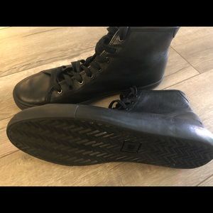 FRYE Hightop Black Leather Sneakers sz.12